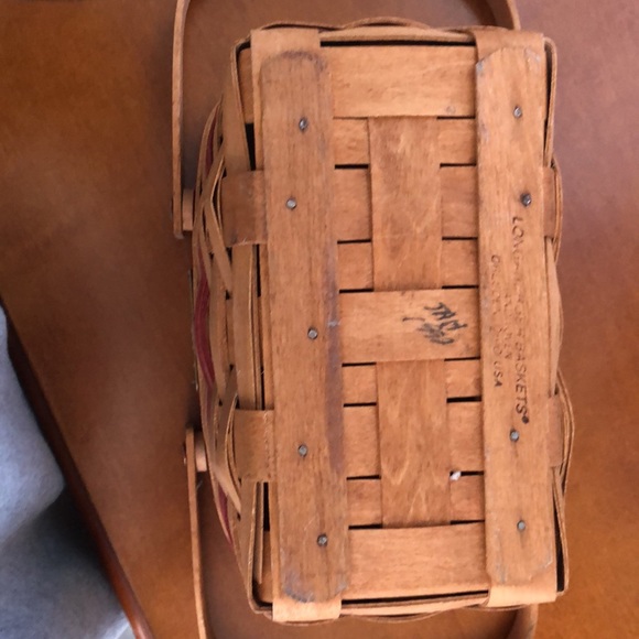 LONGABERGER  DOUBLE SWING CHRISTMAS EDITION 1992 HANDLED  BASKET SIGNED JAH - Picture 3 of 11